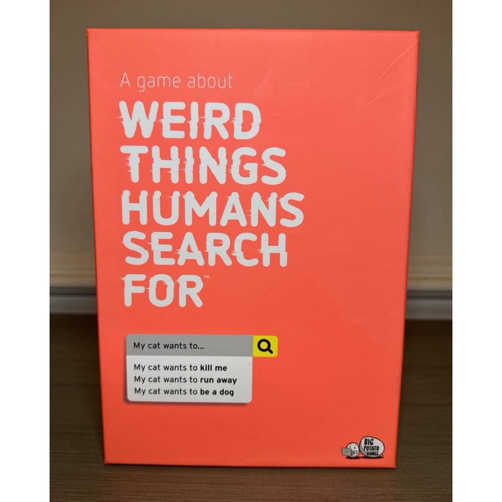 Weird Things Humans Search For‎ Board Game 100% Complete Party Game Big Potato